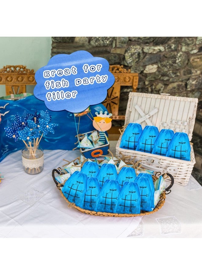 Sotiff 36 Set Tic Tac Toe Game Bulk for Boys Girls Ocean Tropical Fish Gifts Blue Tic Tac Toe with Bag Classroom Prizes Games for School Exchange Birthday Party Favor Supplies, 5.9x7.9'' - Image 4
