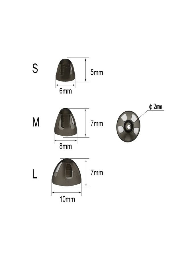 AroneMom Hearing Aid Domes Medium 8mm Open for GN Resound Hearing Aids Ear Tips Replacement - Image 3