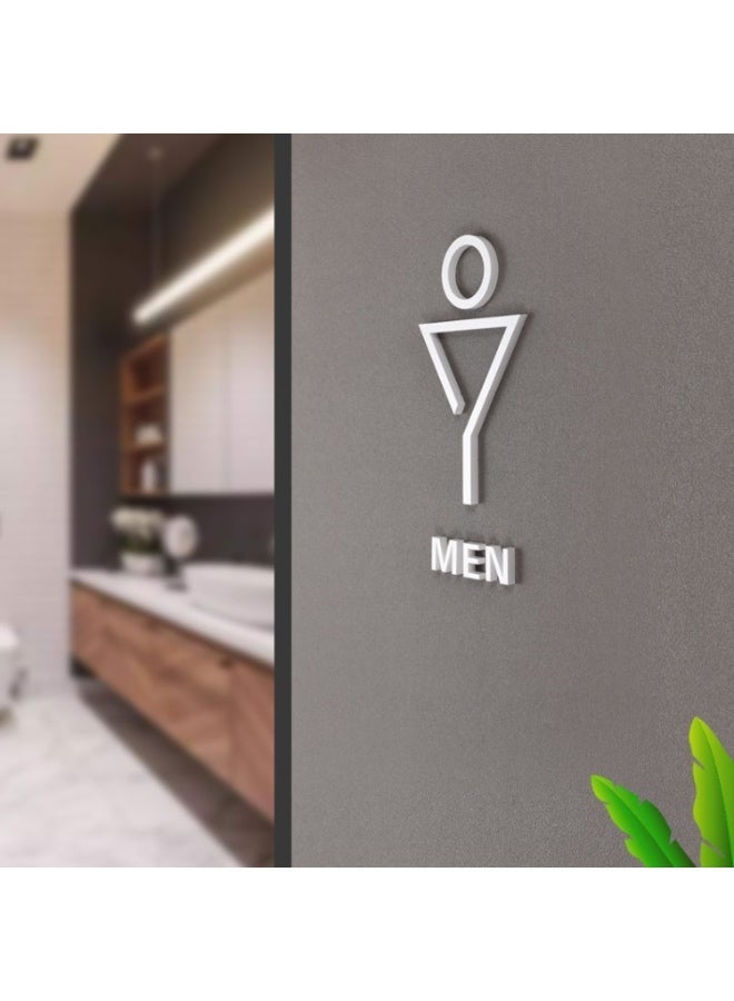 19 x 14cm Personalized Restroom Sign WC Sign Toilet Sign - Black Single Women - Image 3