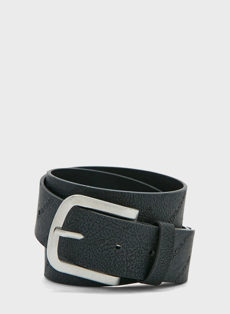 JACK & JONES Embossed Allocated Hole Belt