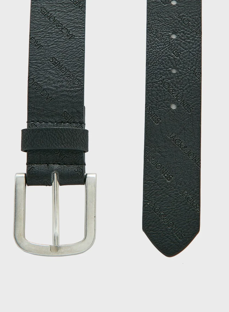 JACK & JONES Embossed Allocated Hole Belt
