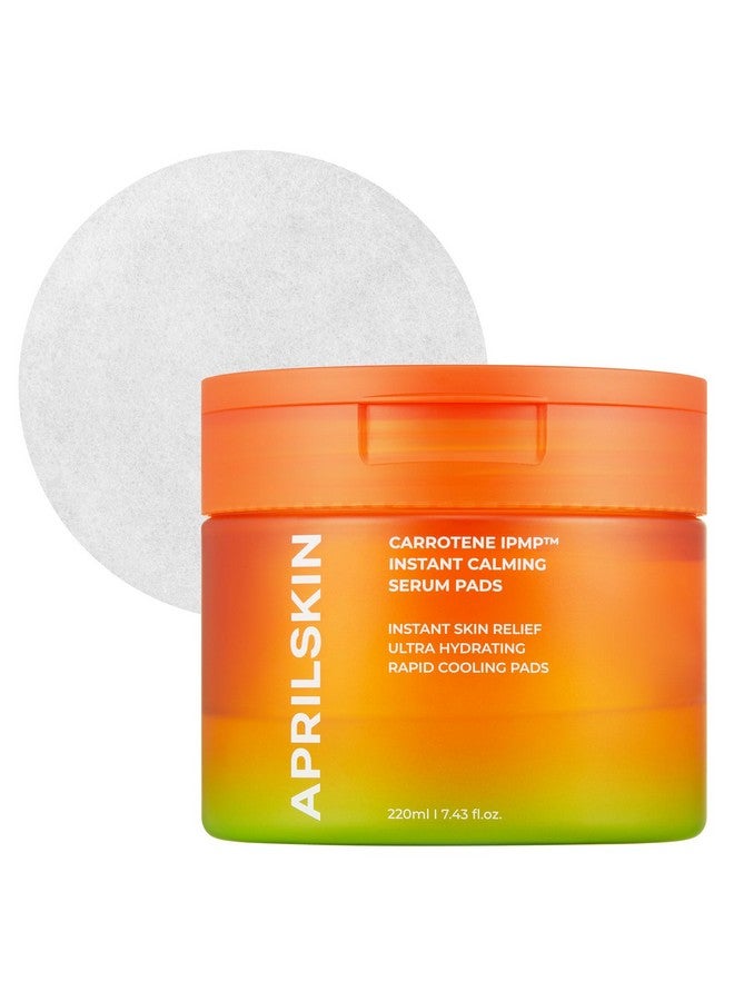 APRILSKIN APRILSKIN Carrotene IPMP™ Instant Calming Serum Toner Pads | 5-Minute Cooling Serum Pads | Vegan, Cruelty-Free | Non-comedogenic | Toner-Serum-Sheet Mask All-in-one | Korean Skin Care, 80 Pads - Image 1
