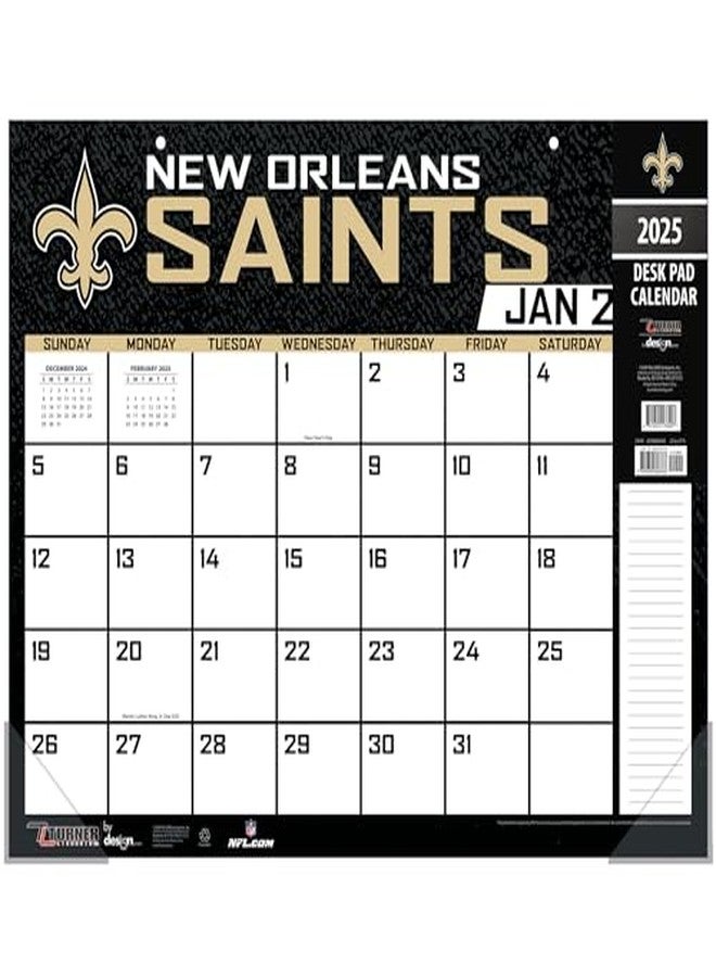 Turner Licensing TURNER SPORTS New Orleans Saints 2025 22x17 Desk Calendar (25998061544) - Image 2