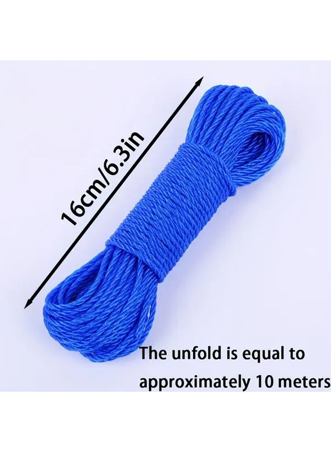 10 Meter Nylon Clothes Drying Rope Anti Slip Wear Resistant Handwoven Binding Cord Random Color - Image 4