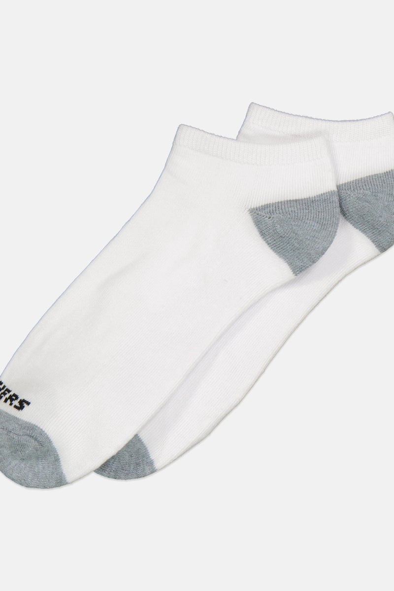 SKECHERS Men 10 Pairs Brand Logo No Show Socks, Multicolor - Image 2