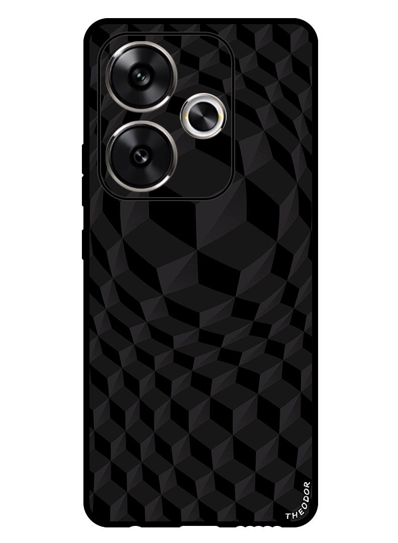 Theodor Protective Case Anti Scratch Shock Proof Bumper Cover For Xiaomi Redmi Turbo 3 cubes_volume_black - Image 1