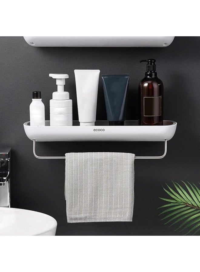 إيكو كوكو رف تخزين جداري متعدد الاستخدام من ECOCO بتصميم عصري أنيق – سطح واسع لتخزين أدوات المطبخ والحمام – خامات متينة وسهلة التنظيف مع قاعدة قوية – تثبيت قوي بدون حفر لتوفير المساحة وتنظيم الأدوات بشكل أنيق - 189 - Image 5