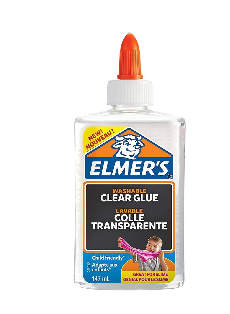 Elmers Liquid Glue Clear 147 ml White - Image 1