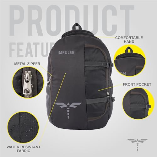 Impulse IMP Omega 35L Laptop Backpack/Office Bag/School Bag/College Bag/Business Bag/Travel Backpack Water Resistant Fits Up to 16 Inch Laptop with 1 Year Warranty (Grey) - Image 2