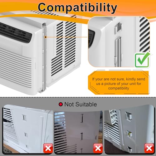 LBG Products Window Air Conditioner Side Panel and Frame Set,AC Accordion Filler Kit,Fits Most 12000BTU Window Air Conditioners,Window AC Side Panels - Image 4