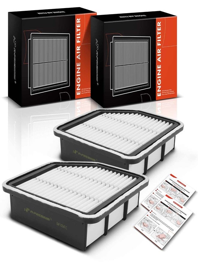 أ-بريميوم فلتر هواء محرك A-Premium ثنائي القطع متوافق مع لكزس GS350، GS430، IS250، IS350، موديلات 2006-2015، لوحة صلبة، رقم الاستبدال: 17801-31110 - Image 1