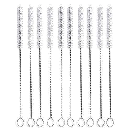 desin Long Straw Brush, Nylon Pipe Tube Cleaner 10-ihch X 2/5-inch Set of 10 - Image 1