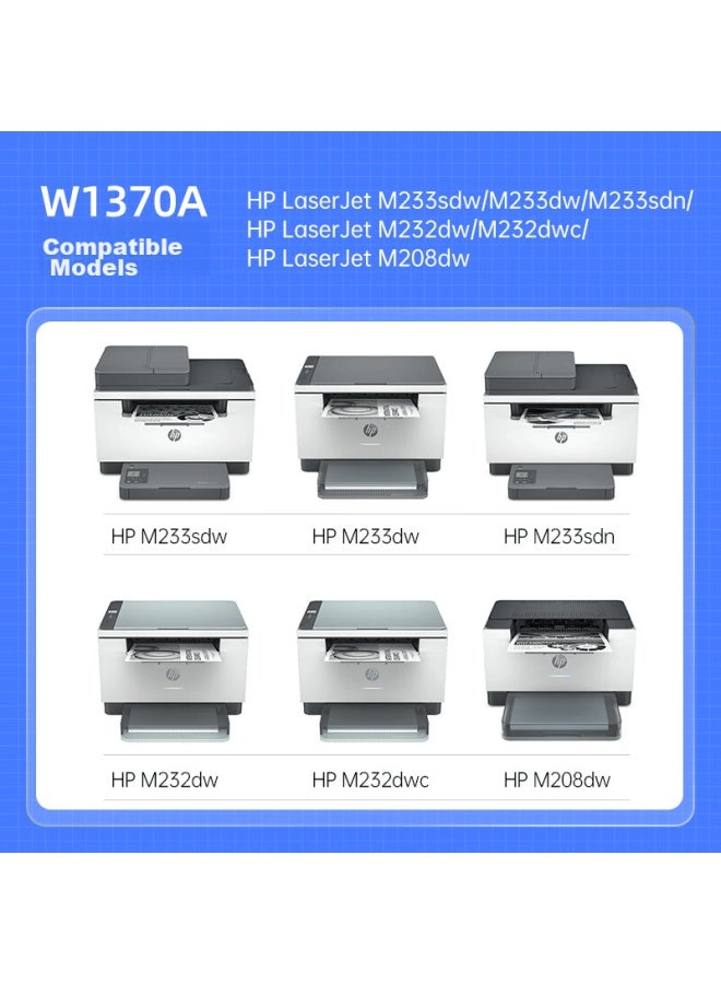 Gehzige M232dw Toner Cartridge, W1370a Toner Cartridge Double Pack, Compatible With Hp233dw Toner Cartridge, M208dw M233sdn M233sdw Printer, 137a Toner Cartridge Large Capacity Empty Core - Image 2