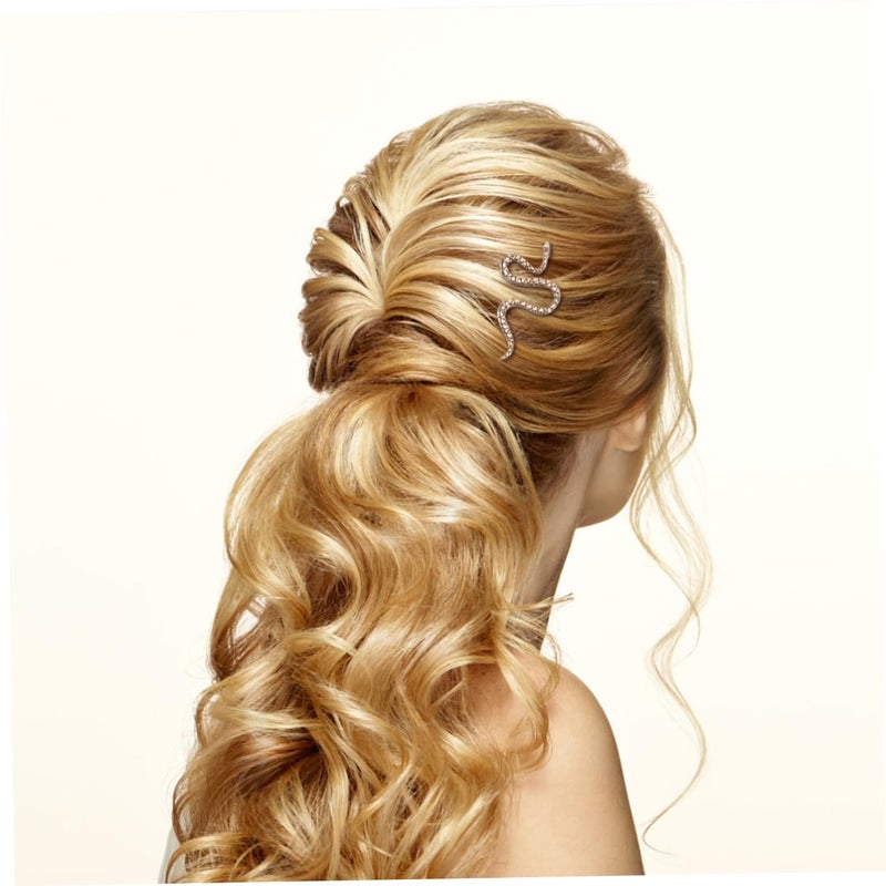 Veemoon 6Pcs Snake Hairpins Vintage Gold Metal Hair Clips for Women Stylish Hair Accessories for Various Occasions Durable and Easy to Use Unique Snake Design Hairpins - Image 4