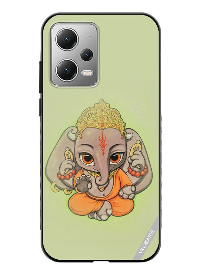 VR CREATIVE Protective Case Cover For Xiaomi Redmi Note 12 Ganpati Bappa Design Multicolour - Image 1