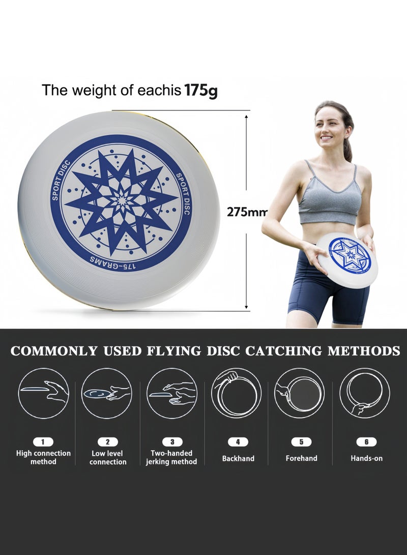 Ultimate Flying Disc 175 Gram,275cm Diameter Throwing Ring,Competition Frisbee Fun Sports,Competition Hard Throwing Disc,Casual Players and Professionals  - Image 5
