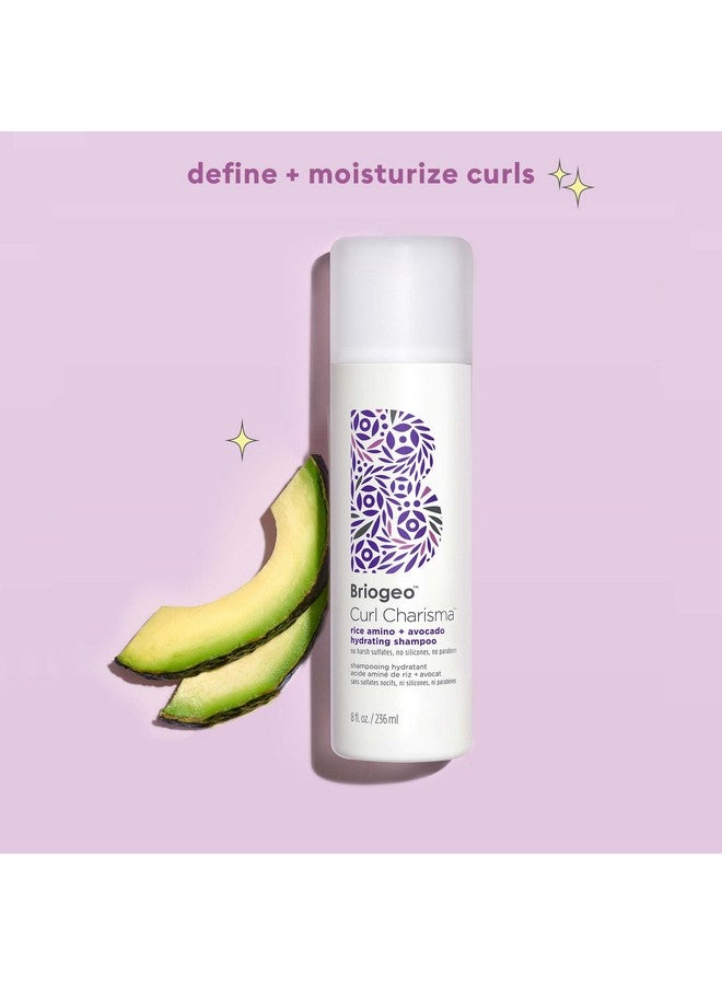 Briogeo شامبو كيرل كاريزما المرطب لتعريف وترطيب الشعر الموجي والمجعد والمجعد نباتي خالي من الفثالات والبارابين 8 أونصات - Image 5
