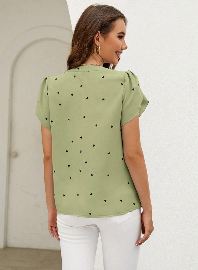 Shougu V-neck Shirt Temperament Women's Top  - Image 3