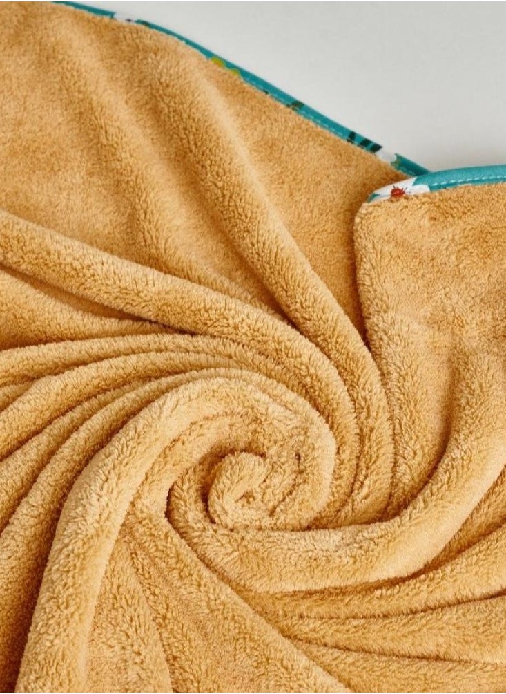 lanozan Large Bath Towel Size 180*90*3cm Beige  - Image 3