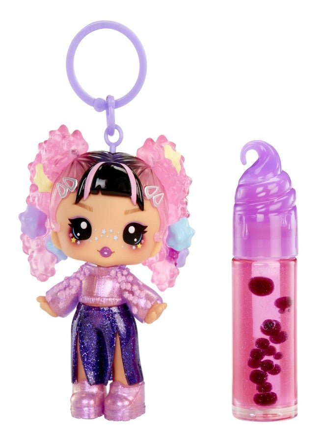 Yummiland Lip Gloss Doll: Sour Sweeties - Astrid Stars Includes DIY Lip Gloss + Removable Keychain, Cosmetic Play, Collectible, Ages 4+ - Image 3