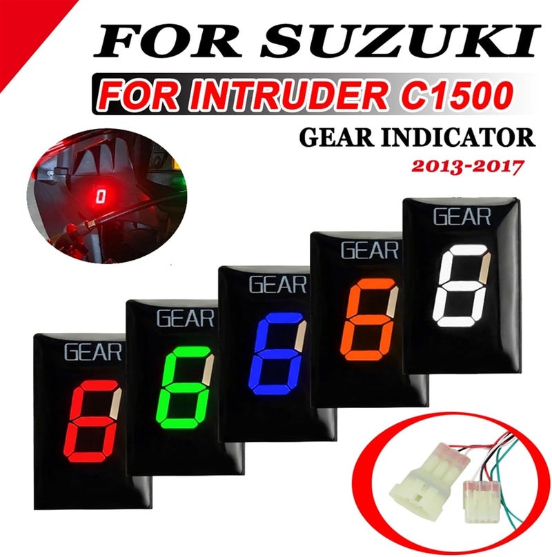 DEMULAX Motorcycle Gear Indicator for Suzuki Intruder C1500 - Image 5