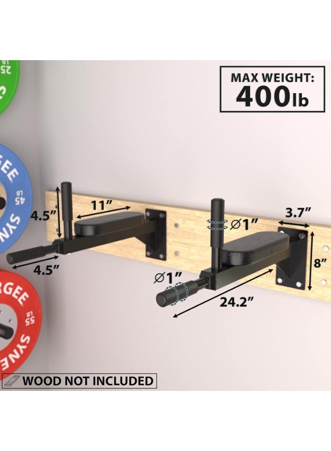 SportQ Heavy Wall Dips – Chest Wall Parallel for Triceps, Core Muscles | 180kg Steel Design with Padded Armrests & Multiple Handles | Home Gym Equipment - Image 2