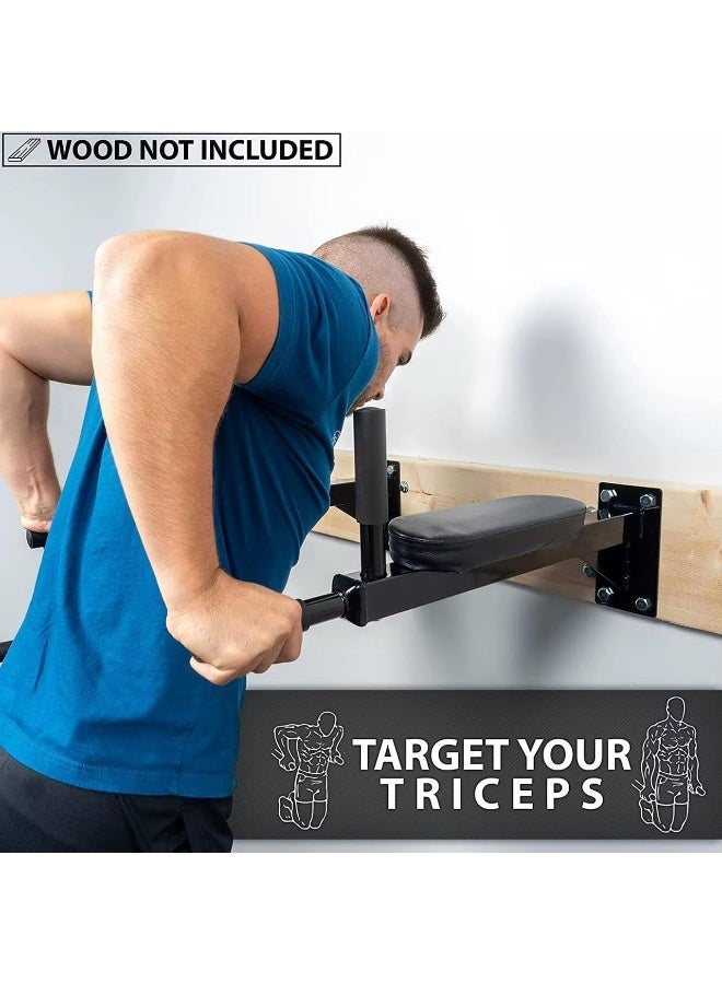 SportQ Heavy Wall Dips – Chest Wall Parallel for Triceps, Core Muscles | 180kg Steel Design with Padded Armrests & Multiple Handles | Home Gym Equipment - Image 5