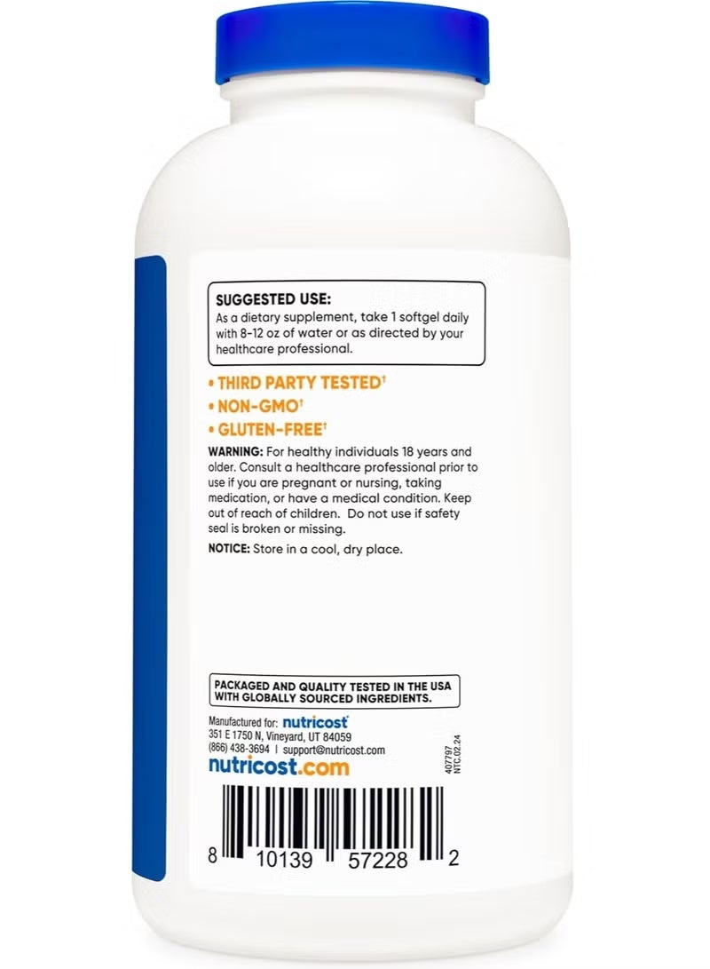 Nutricost, Fish Oil, 1,000 mg , 240 Softgels - Image 4