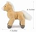 Ice King Bear Pony Stuffed Animal Horse Plush Toy 7 Inches Beige - Image 4