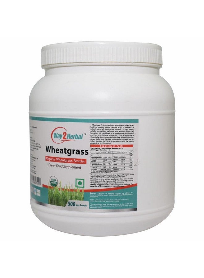 Way2Herbal Wheatgrass Powder (500 Gram Pack of 1) - Image 4