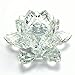 TENGFENG TENGFENG Sparkle Crystal Lotus Flower - 4' Hue Reflection Clear Crystal Lotus for Feng Shui Home Decor Sun Catcher  - Image 2
