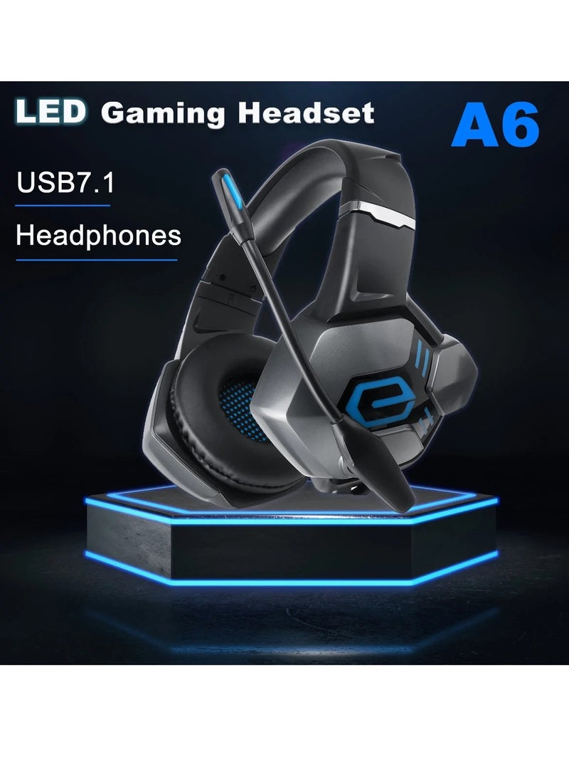 A6 Professional Gaming Headset Excellent Audio performance And Comfort During Gameplay High Quality Adjustable Microphone - Image 3