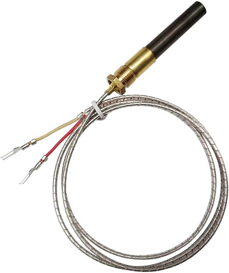 2 Pack 91cm Aluminum Foil Thermopile Thermocouple For Water Heater Fast Heat Transfer Corrosion Resistance Thermal Sensor - Image 1