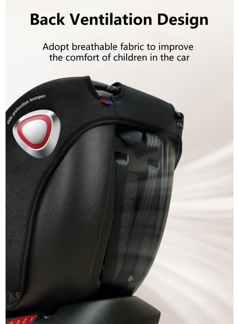 Cheart Baby Infant car seat, Convertible Car Seat, Baby Rotating Car Seats, Intuitive Child Safety Car Seat, 360° Rotating Seat, Rear-Facing or Forward-Facing Car Seat, 0-12 Years old, Gray - Image 4