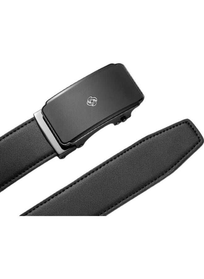 Samsonite حزام جلد سامسونيت للرجال، حزام عام  زودياك، حزام بكلة أوتوماتيكية من جلد البقر الفاخر، صندوق هدايا للرجال Nq19051 - Image 2