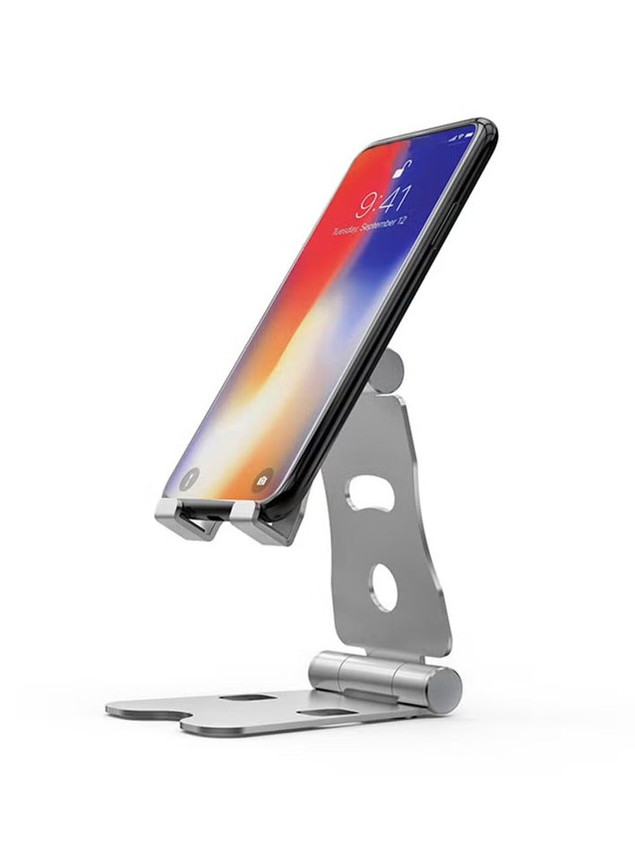 Office Desk Phone Stand Holder For iPhone Silver. - Image 2