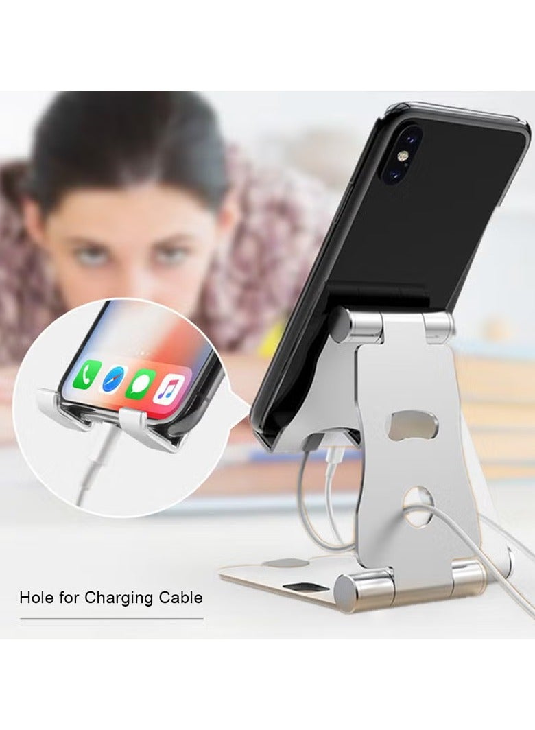 Office Desk Phone Stand Holder For iPhone Silver. - Image 5