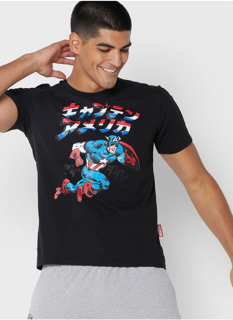 MARVEL Captain America  Sustainable Pyjama Set