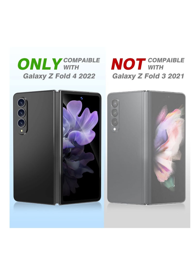 SYOSI Camera Lens Protector for Samsung Galaxy Z Fold 4 (2022), Ultra HD Clarity, 9H Anti-Scratch Tempered Glass Protective Film, 3D Full Coverage Lens Cover for Galaxy Fold4, Clear (3PC) - Image 2