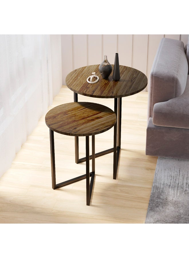 Al Home Coffee Table Set - Brown & Black - Image 5