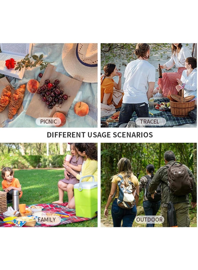 حقيبة تبريد محمولة بعجلات سعة 35 لترًا - حقيبة معزولة قابلة للطي للطعام والمشروبات - خفيفة الوزن وسهلة الحمل للنزهات والشاطئ والتخييم والمغامرات الخارجية - Image 3