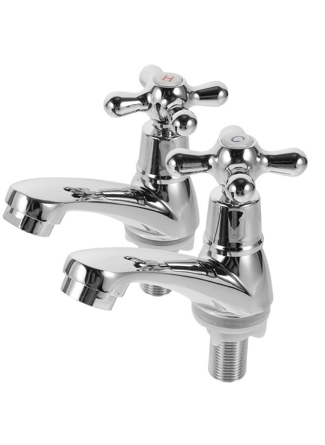 UKCOCO Faucet Hot Water Basin Cold Water Tap, Bathroom Sink Face Bathroom Taps Separate Hot and Cold Taps Bathroom Sink Single Hole Set Copper, 12.50X12.00X4.20CM - pzsku/ZA5EFDAC668FBE0227CF6Z/45/_/1740982947/e3156984-d9b5-47a8-a3ae-28d6099c6848