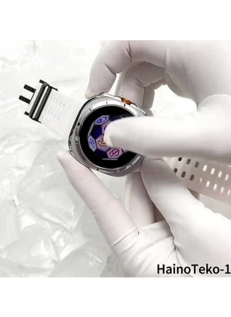 Haino Teko - Ultra Waterproof Smartwatch with AMOLED Display | 3 Pairs of Straps, Fitness Tracker, Heart Rate Monitor, Sleep Tracking, Bluetooth Calling, Stylish Design for Men - Image 1