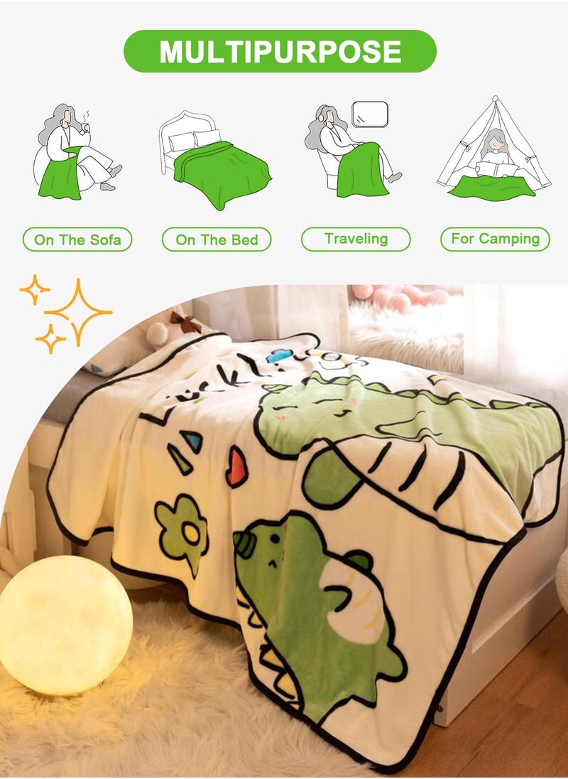 Kids Baby Blanket Unisex Newborn, Super Soft Comfy Little Dinosaur Blanket, for Toddler Baby Nursery Bed Blankets Stroller Crib Shower Gifts, （Little Dinosaur 39 x 55 Inch）