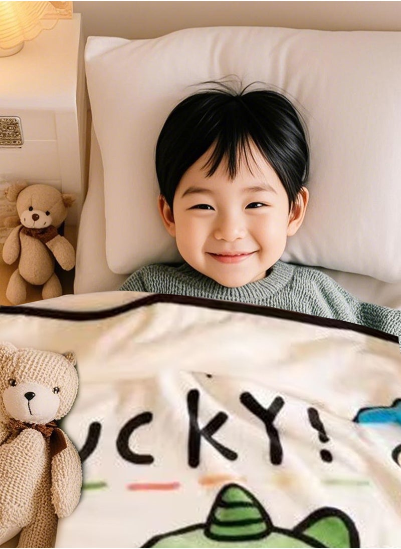 Kids Baby Blanket Unisex Newborn, Super Soft Comfy Little Dinosaur Blanket, for Toddler Baby Nursery Bed Blankets Stroller Crib Shower Gifts, （Little Dinosaur 39 x 55 Inch）