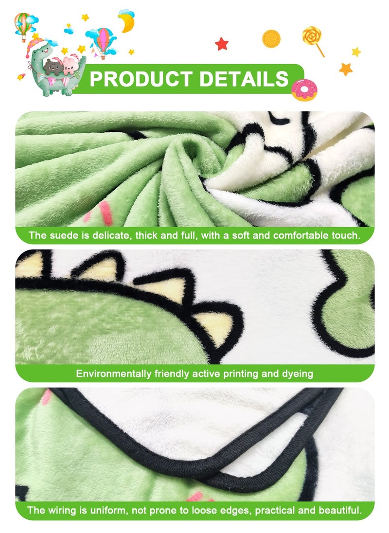 Kids Baby Blanket Unisex Newborn, Super Soft Comfy Little Dinosaur Blanket, for Toddler Baby Nursery Bed Blankets Stroller Crib Shower Gifts, （Little Dinosaur 39 x 55 Inch）