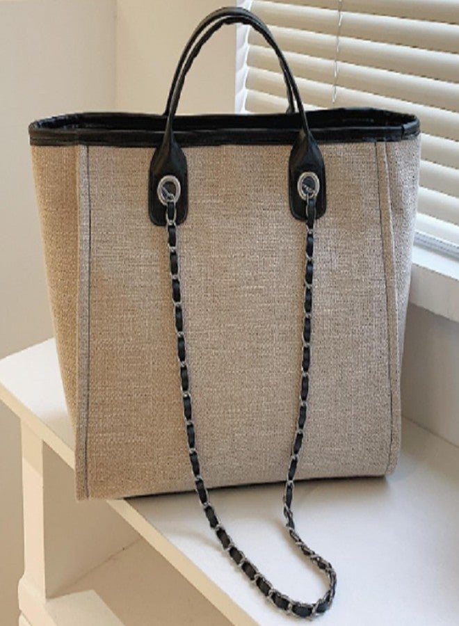 Busnos Tote Bag for Women Large Blue Canvas Travel Handbags Bag Womens Work Tote Bags With Zipper Cute Bags - Image 3