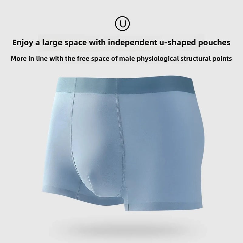 Men''s Underwear 2025 New Mulberry Silk Bacteriostatic Crotch Men''s Summer Underwear Skin-friendly Breathable Traceless Men''s Underwear - Image 3