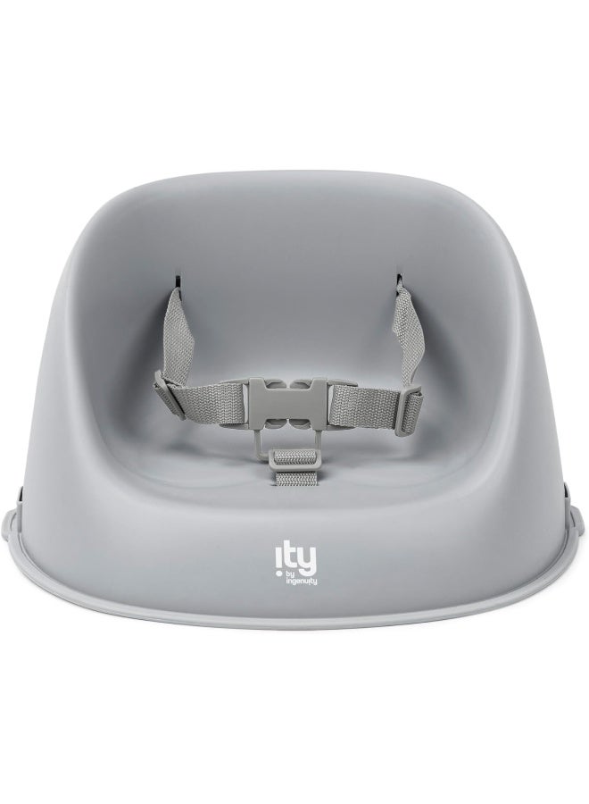 Ingenuity - My Spot Easy-Clean Booster Seat â€“ Easy to Clean, Lightweight, Attaches to Most Chairs, Grey (6â€“36 Months) - Image 1