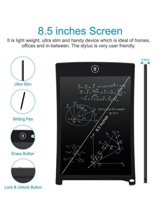 SUPER TOY 8.5 Inch LCD Writing Pad, Handwriting Tablet, Drawing & Note Taking Pad for Kids, Reusable Digital Notepad for Learning, Fun, and Creativity, Ruff Pad for Kids - Image 2